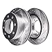Detroit Axle - Brake Kit for Chevy GMC Silverado Sierra Avalanche 2500 HD Front Rear Drilled Slotted Brake Rotors Ceramic Brakes Pads : 12.8