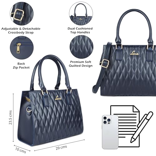 Image of Lavie Women's Stitch Shelly Medium Satchel Bag | Ladies Purse Handbag