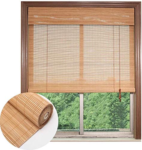 Mr.T Persianas Romanas de bambú/Bambú Ciegos, Cortinas Romanas Ventana de la Armadura Retro Persianas venecianas Cut Off decoración Colgante Cortina, Soporte/Cortina Romana