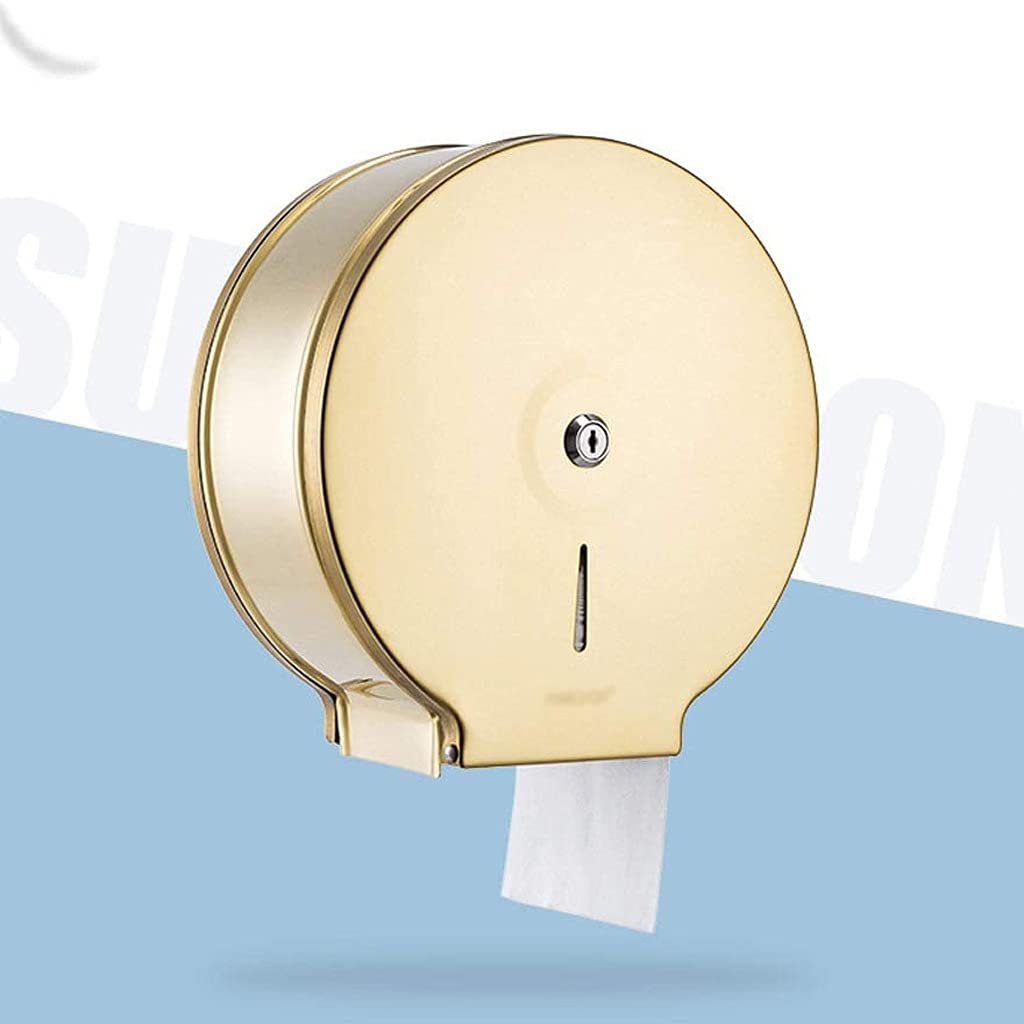 NEECS Portarotolo da Parete in Ottone Portarotolo Carta igienica, Bronzo Spazzolato