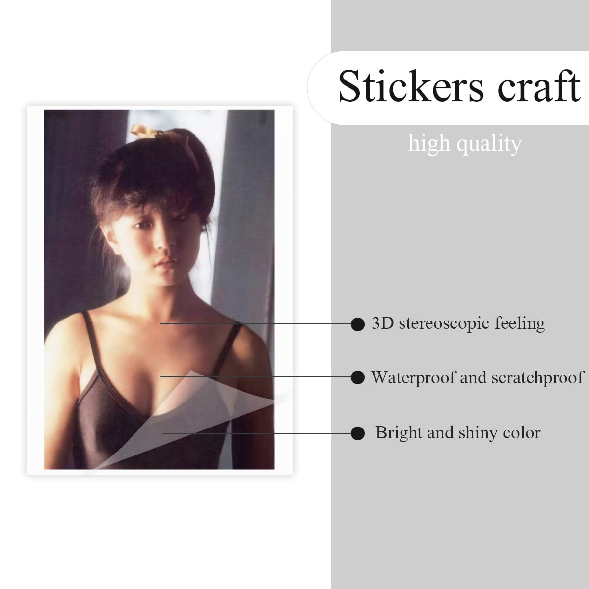 中森明菜　メガジャケット　ジャケットステッカー　ポストカード　クリアファイル Amazon.co.jp: 中森明菜 クリスタルステッカー PVC 防水シール スーツ
