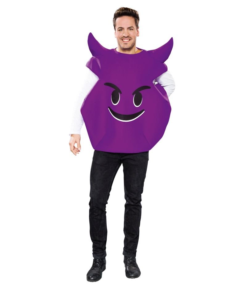 Fijo Artículo Müller 119189 – Adultos Disfraz Emoticon teufelchen