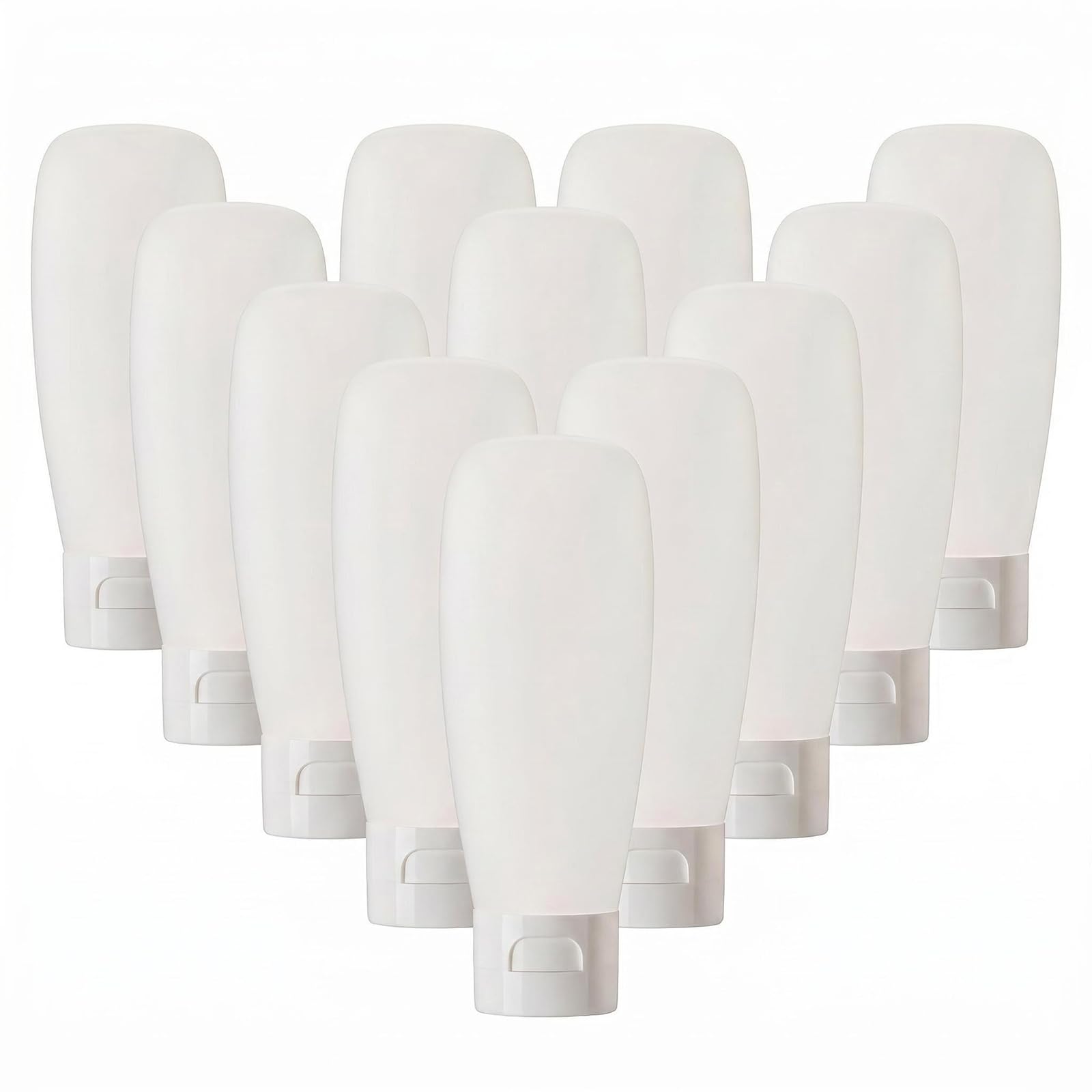 12Pcs 150ml/5oz Empty Refillable White Plastic Cosmetic Soft Tubes Containers Squeezed Facial Cleanser Bottle With Flip Cap for Body Bath Shower Gel Lotion Cream Shampoo-image-42