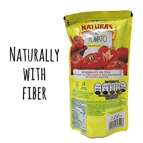 Tomato Paste - Natura’s Pasta De Tomate Concentrada|100% Plant Based | Ready To Use| Made With Only With Fresh Tomatoes |No Preservative, No Artificial Colors| (227g, 8oz) Single - Thumbnail 4
