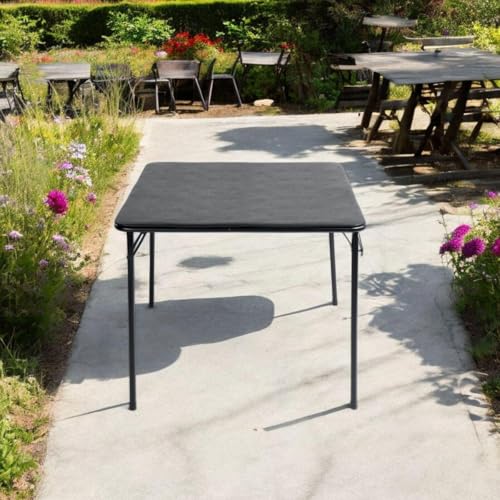 Homy Casa 1-Pack Folding Picnic Table, Portable and Compact Design, Easy Setup and Storage, Durable Metal Frame, Ideal for Outdoor Events, Barbecues, and Picnics, Black