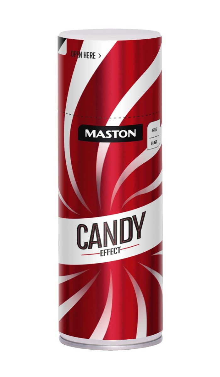 Maston Spray Paint Candy Effect Gloss Apple Red 400ml