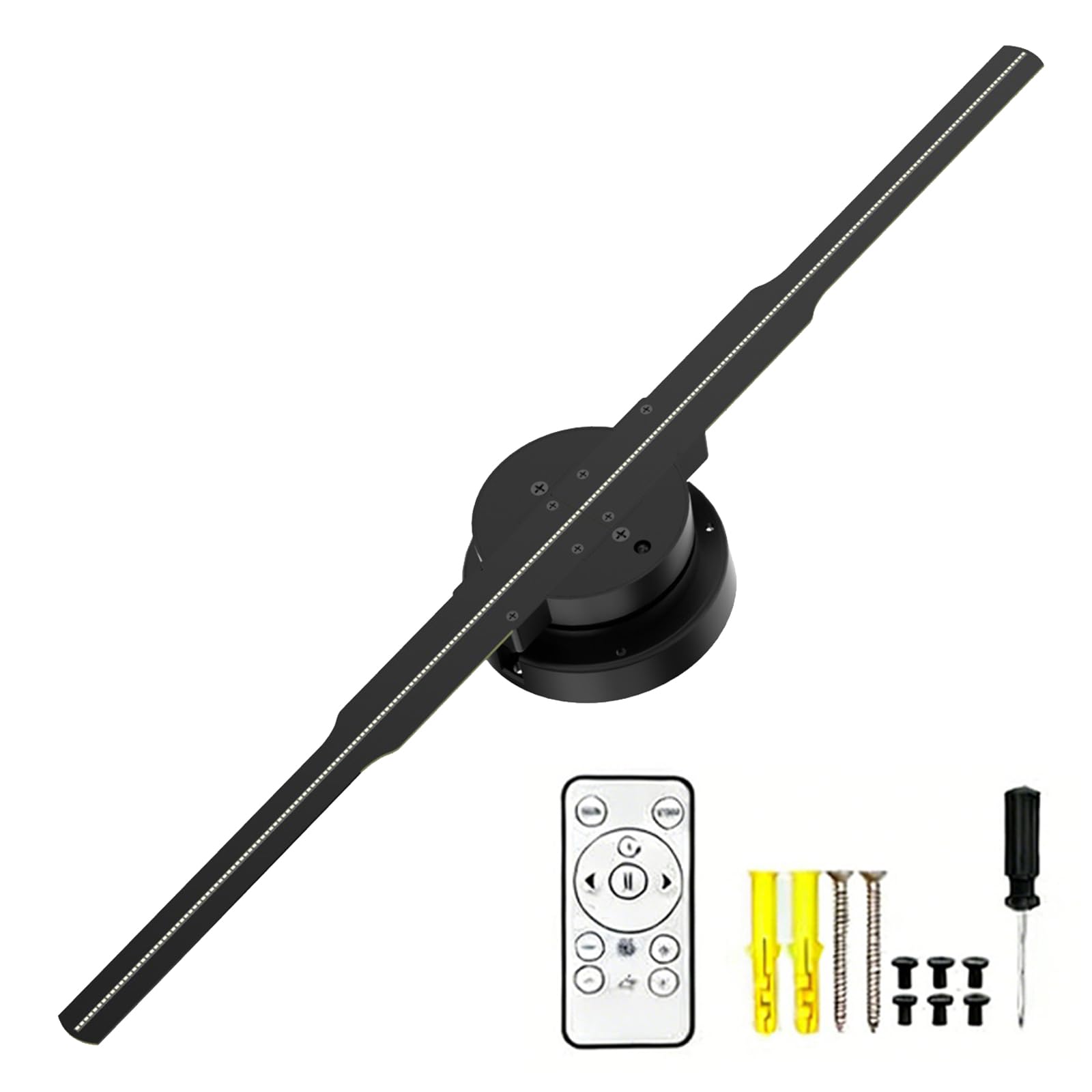 Eiwitany 224 LED Beads 3D Hologram Fan Projector, Wi-Fi & App Controllable Holographic Advertising Screen for Retail Stores, Events and Parties (244)