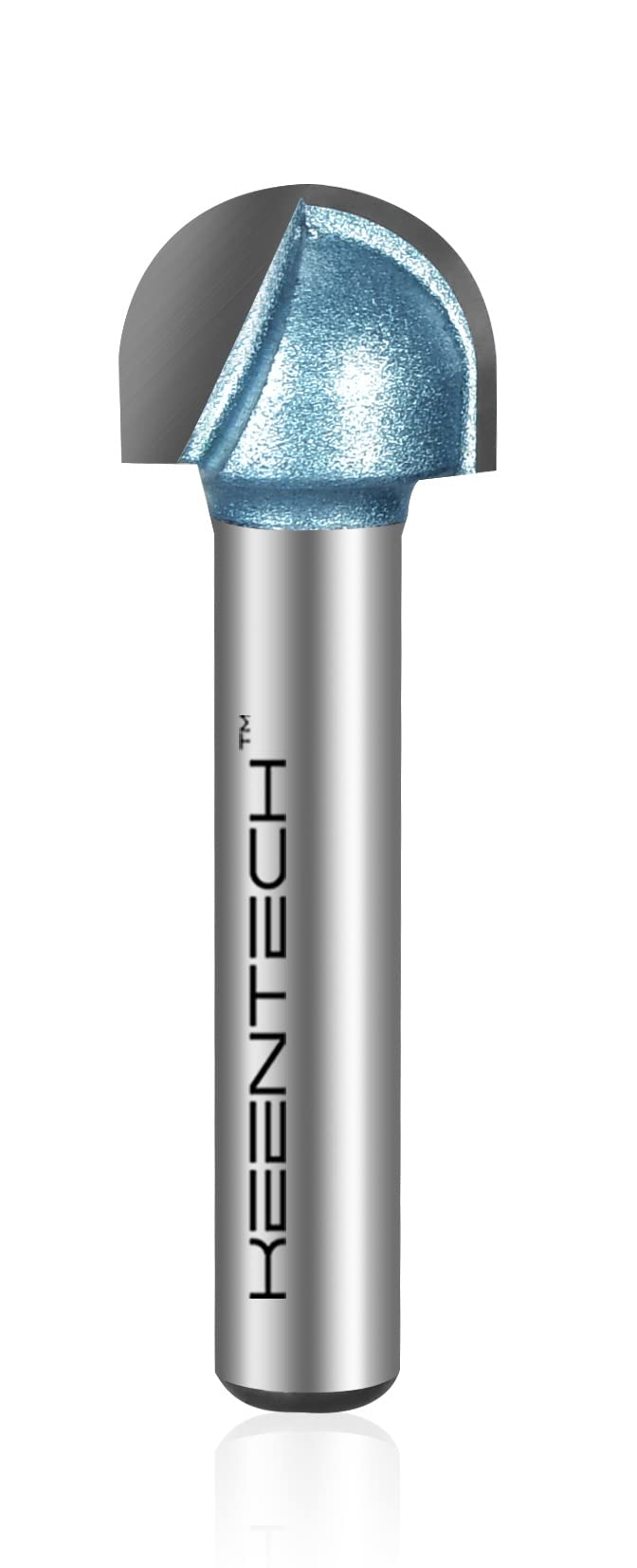 KEENTECHRouter Bits, Carbide Tipped Core Box Bit for Edge Forming, Industrial Grade Round Nose Bits for Woodworking (1/4 Inch Shank x 3/8 Inch Depth - R1/4 Inch Radius, KT05020804)