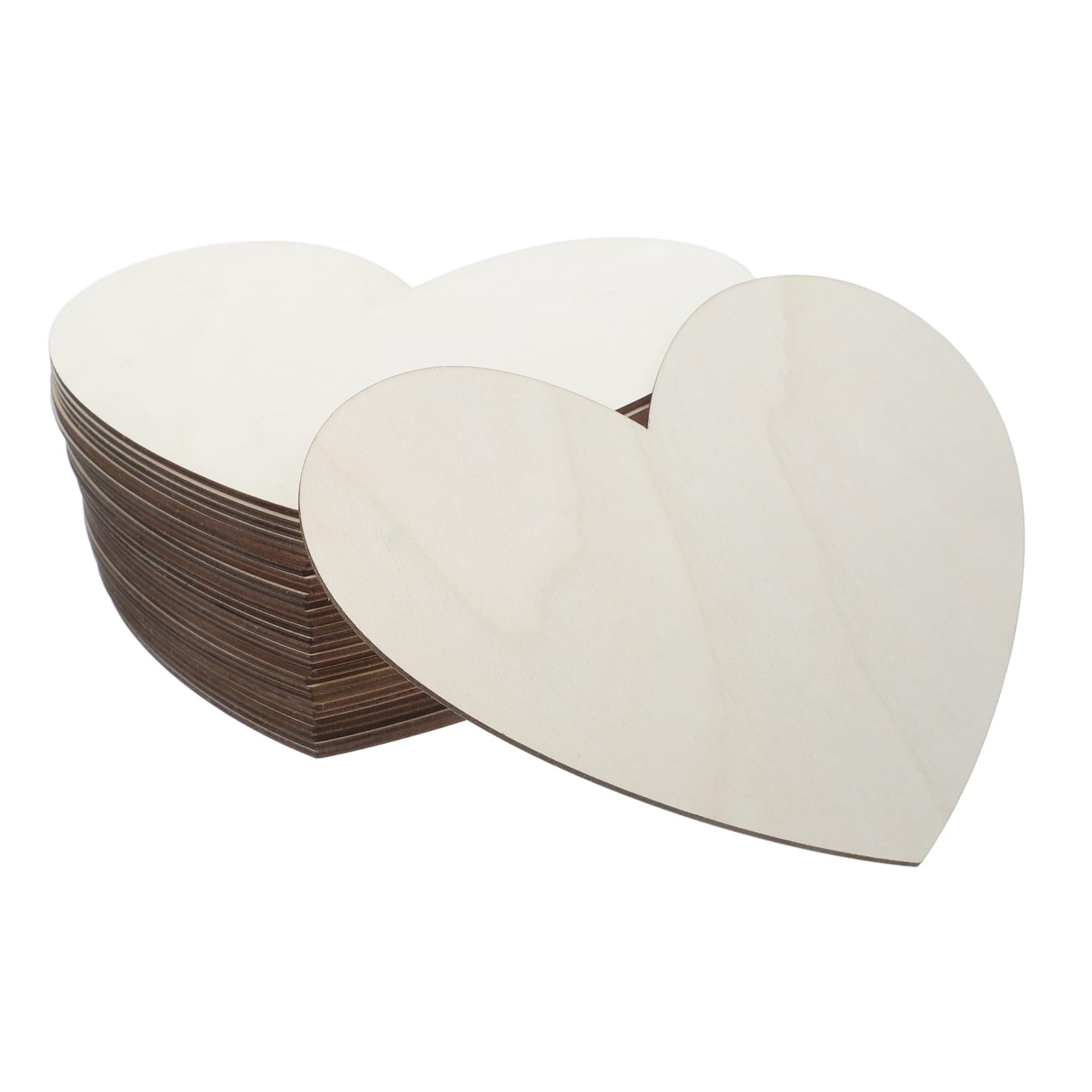 LIFKOME 30stücke Unvollendete Herz-holzscheiben Für Diy-projekte Große Rustikale Holzherzen Zum Basteln Für Hochzeiten Valentinstag Und Kreative Dekorationen