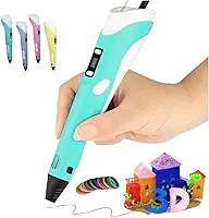 Caneta 3D Profissional Infantil com Display LED Digital com Kit de Filamentos Coloridos Brinquedo Educativo Criativo e Prático Presente para Crianças e Adultos Artistas