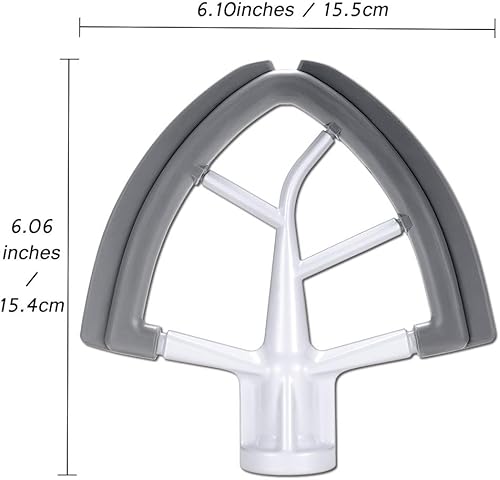 Miniatura 3 de Batidor Flex Edge para batidora KitchenAid de 4.55 cuartos de galón, batidor con doble borde de silicona, paleta mezcladora, accesorio perfecto para