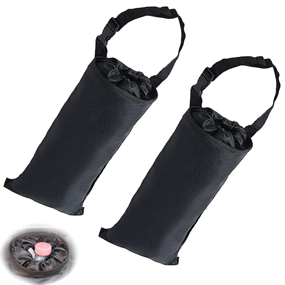 Car Trash Bags, 2 Pieces Vehicle Back Seat Litter Garbage Bags, Car Garbage Bag, Car Trash Can Portable Garbage, for Front of Car, Universal Automotive Space-Saving (Black)