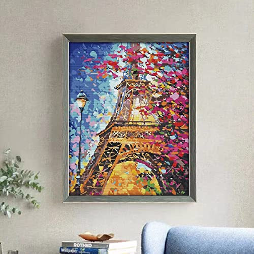 Bilrost Cross Stitch Kits For Beginners Cross Stitch Needlepoint Kits For Adults Stamped Cross Stitch Kits For Adults Diy 14Ct Embroidery Patterns Stitches Kit-The Eiffel Tower 16.54X20.07 Inch #TOP1