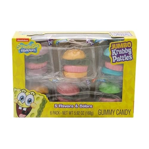 Krabby Patties Jumbo Assorted Box 6 pack 5.92 oz. 1 Box