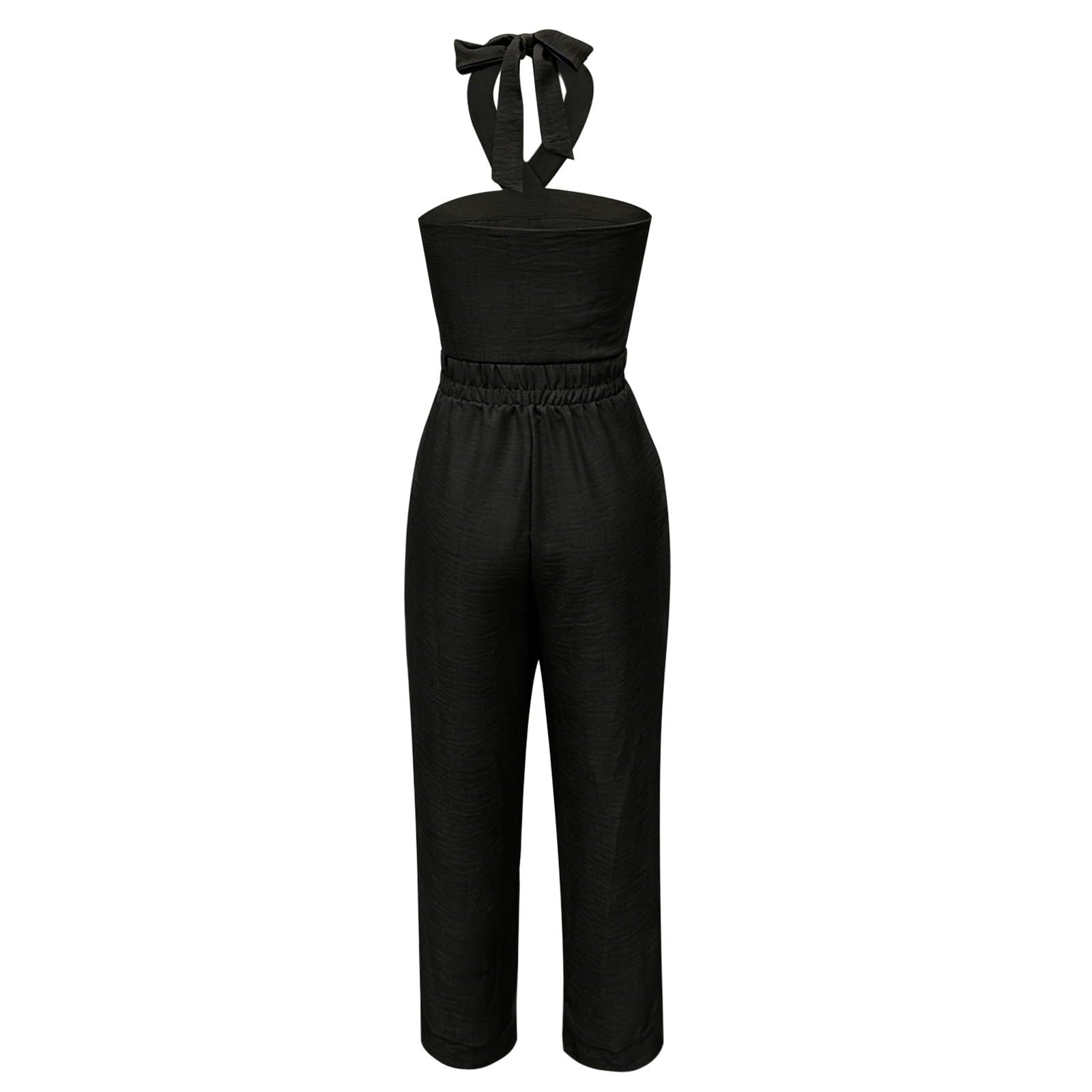 Generico 2026 Tuta Ampia con Scollo Incrociato Modello Casual, Jumpsuit per Vacanze e Vita Quotidiana, Body Atletico Regolabile Donna.