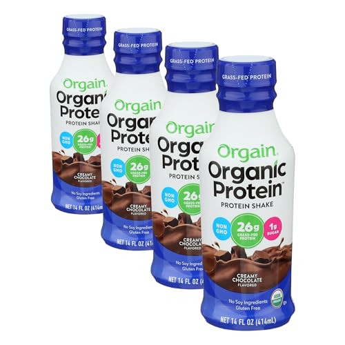 Image of Orgain Organic Protein Shake, Creamy Chocolate Fudge (Pack of 4)