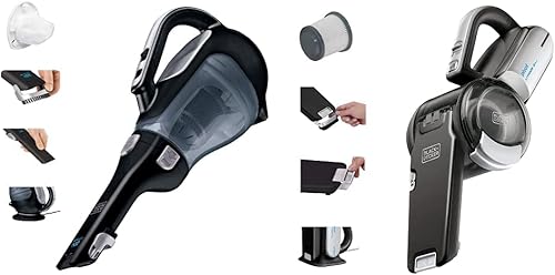 BLACKDECKER Aspiradora de mano de litio de 20 V BDH2000L y 20 V máximo inalámbrica gris BDH2000PL