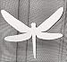 DCentral Dragonfly Screen Magnet Decor; Multipurpose, Double-Sided, for Non-Retractable Screens, Helps to Stop Walking into Screens, for Non-Retractable Screens, Size W 6" x L 5"