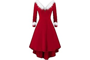 Mrs Claus Plus Size Velvet V Neck Christmas Costume For Women Santa...