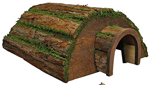 Selections GFJ842 Wooden Barkwood Hogitat Hedgehog House Shelter
