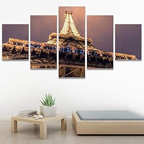 SIGNWIN 5 Panel Canvas Wall Art Modern Art...