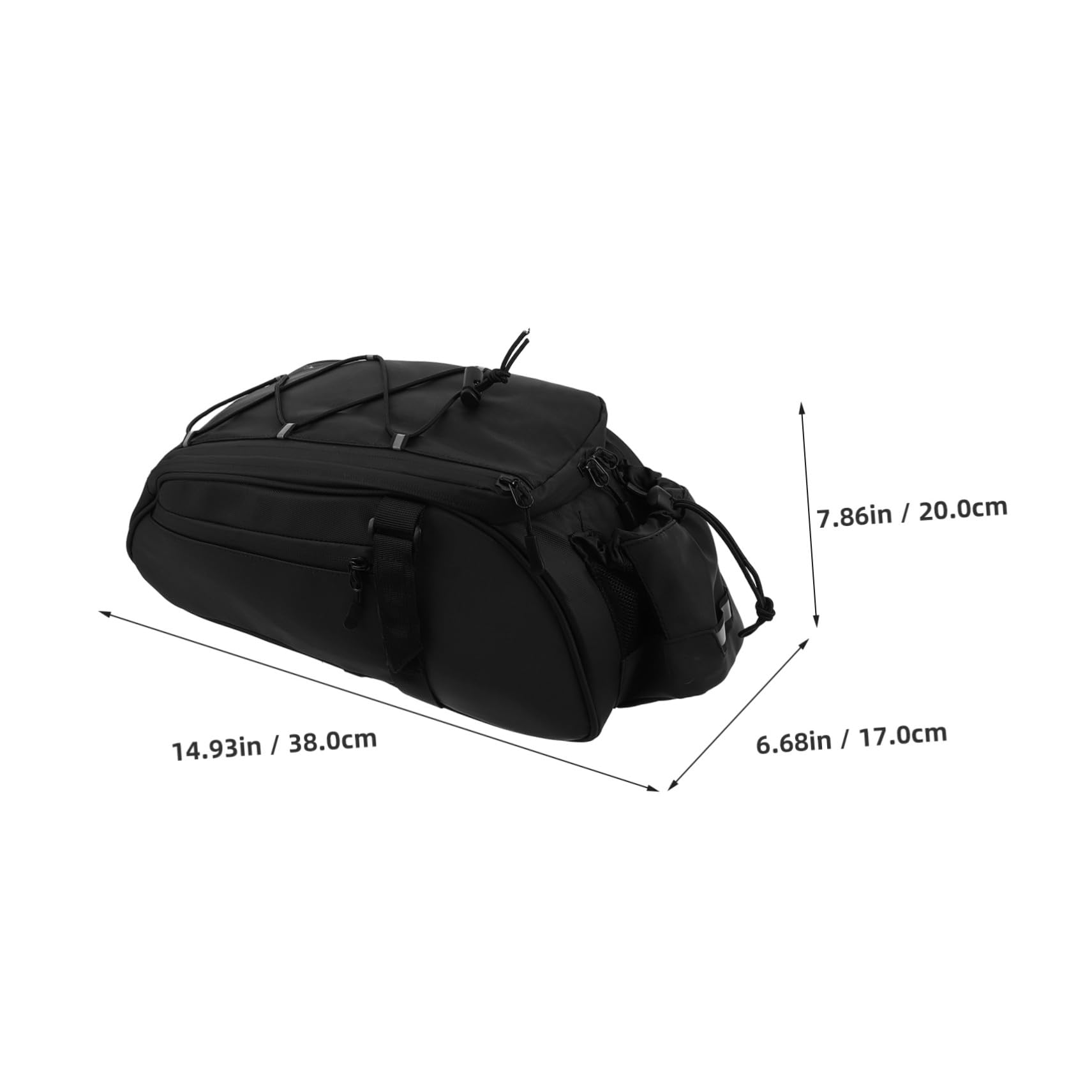 TOYANDONA Borsa Posteriore per Portapacchi Bici Grande capacità Antivento e Stabile per Ciclismo Urbano e Avventure Offroad Compatibile con Mountain Bike Bici da Corsa ed Scooter