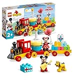 LEGO DUPLO | Disney Il Treno del Compleanno di Topolino e Minnie - Giocattolo per Bambine e Bambini da 2 Anni in su - Giochi Educativi con Mattoncini Numerati e 3 Personaggi - Idea Regalo - 10941