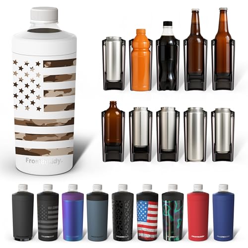 Image of Universal Buddy XL Can Cooler by Frost Buddy - Fits 12-ounce, 16-ounce, 20-ounce, and 24-ounce Cans and Bottles - Keep Your Drinks Refreshingly Chilled for over 12 hours. (Rogue)