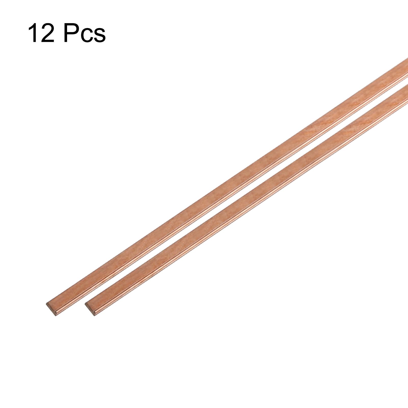 QUARKZMAN 12Pièces Bâtonnets de Brasage en Cuivre 0,13"x0,05"x19,69"