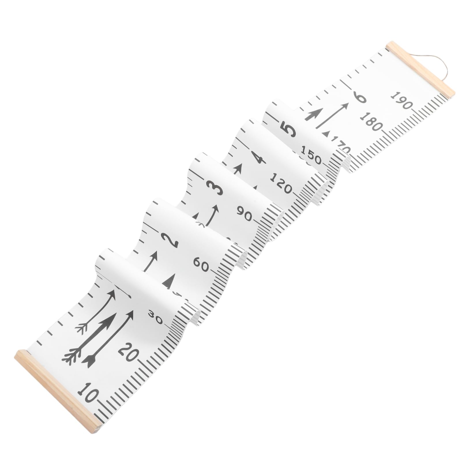 HOOTNEE Height Chart for Kids Wooden Fabric Growth Ruler Wall Decor for Toddler's Room