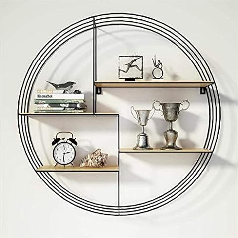 EEMKAY® Stylish Metal Circle Wooden Shelf Cover
