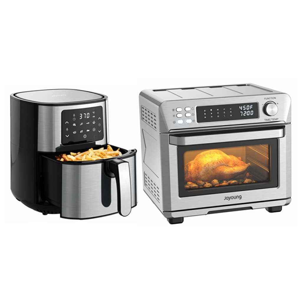 Joyoung Air Fryer 5.8Qt 8 Presets with Air Fryers Cookbook, Air Fryer Oven 14 preset functions Conve