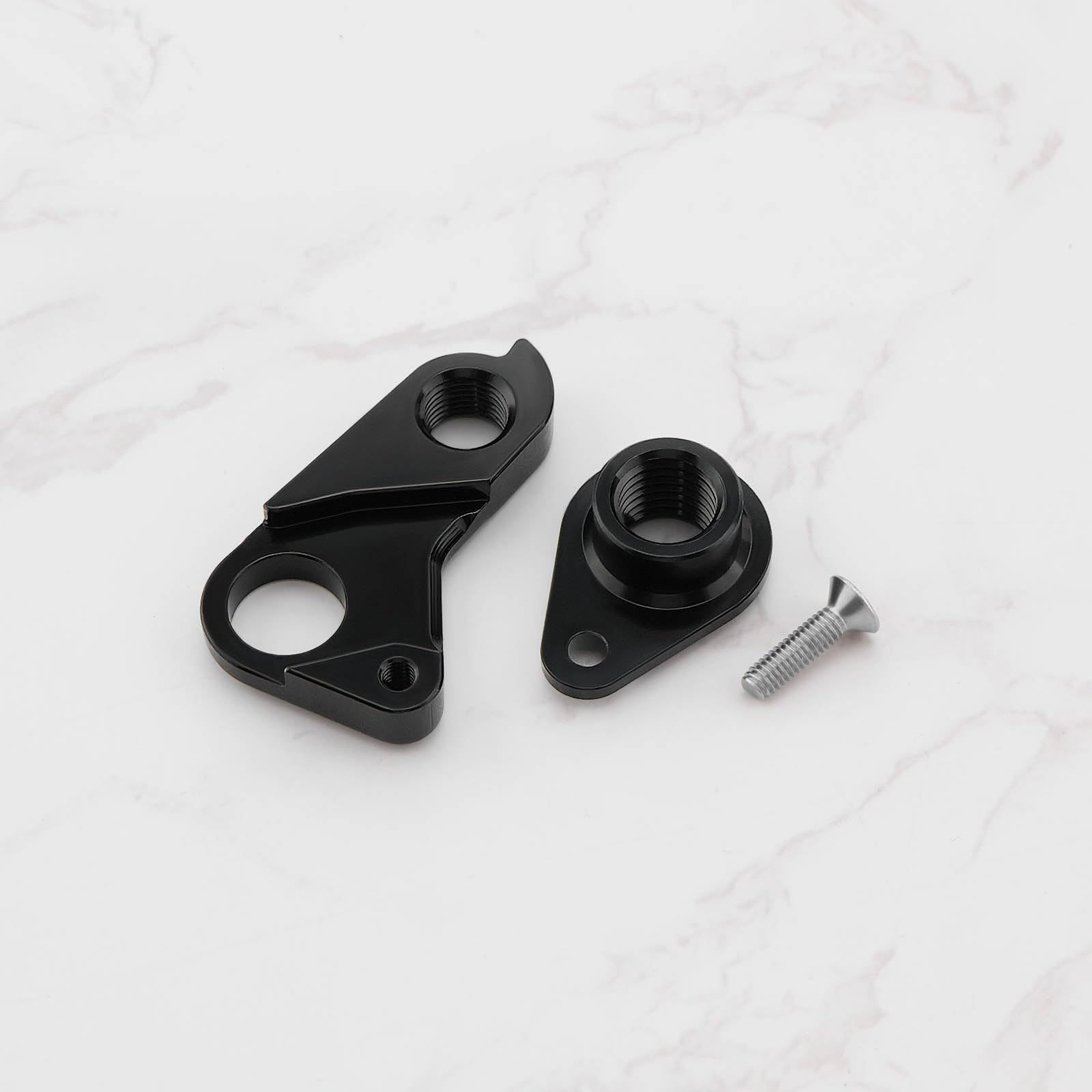 Gancho trasero de bicicleta para desviador trasero, gancho de cambio mecánico de aleación de aluminio compatible con Fuji compatible con Vitus Black