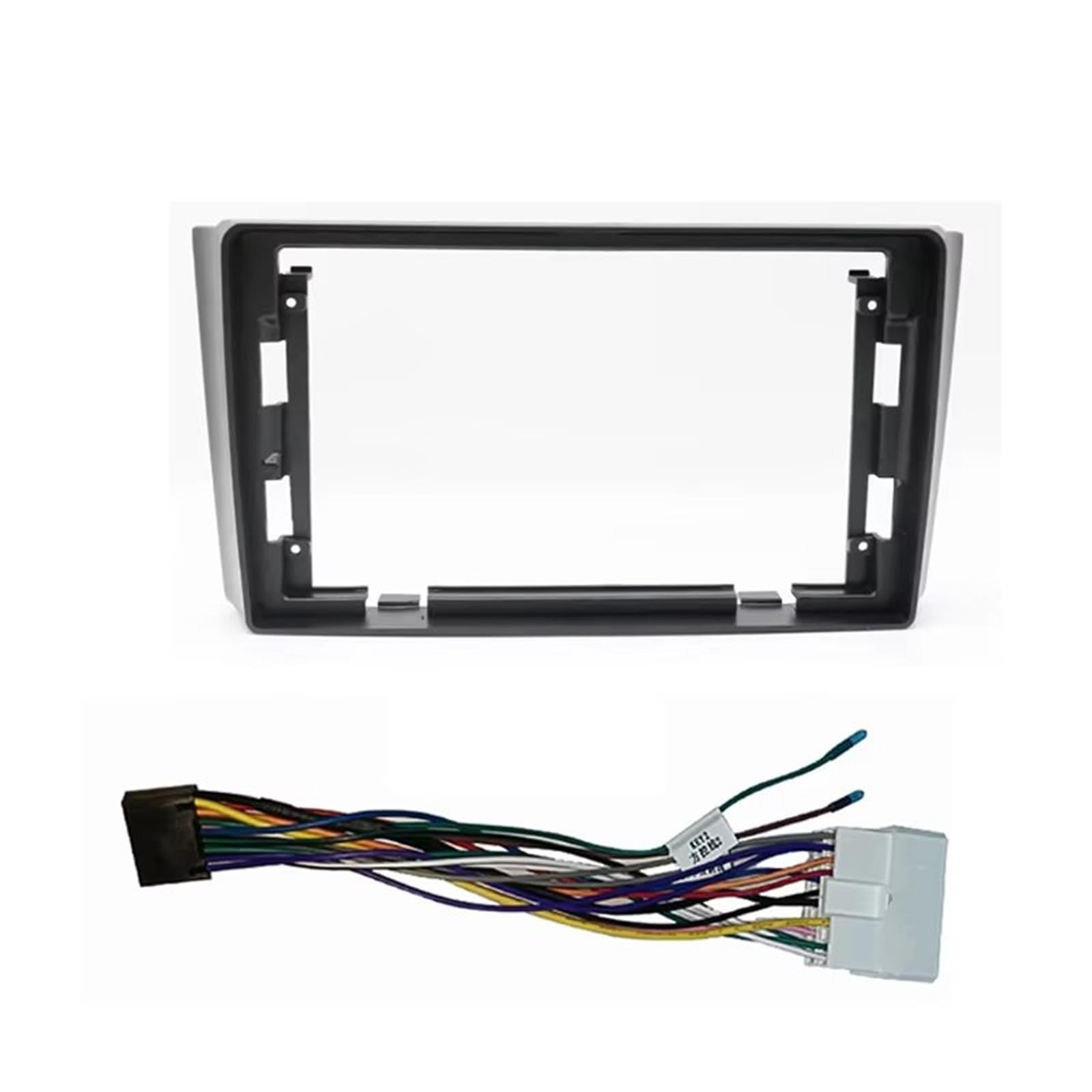 Panel Embellecedor Radio para SsangYong para Rexton 2002-2012 Android Car Instalación Fascia Marco Reproductor Multimedia Kit Montaje Panel Marco Radio para Coche(Frame Wire)
