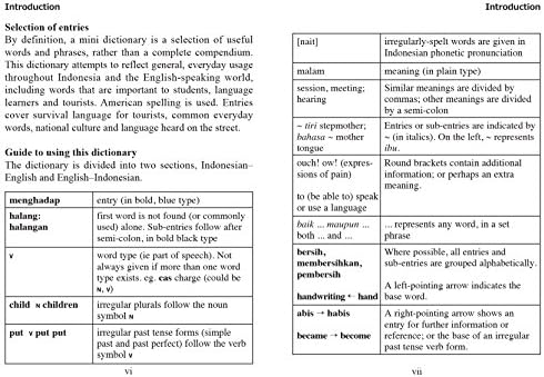 Mini Indonesian Dictionary Indonesian English English Indonesian By Davidsen Katherine Amazon Ae