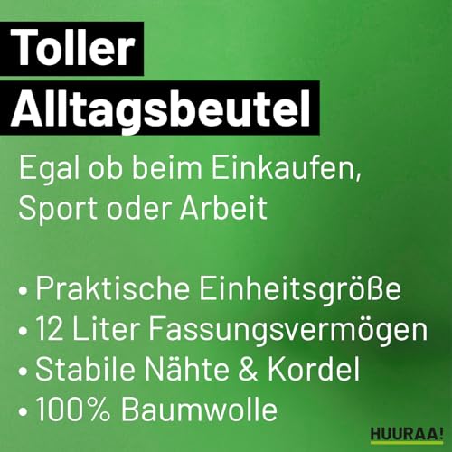 Huuraa Rucksack Dackel Silhouette Geschenk 12 Liter Natural Baumwolle Dackel Accessoire