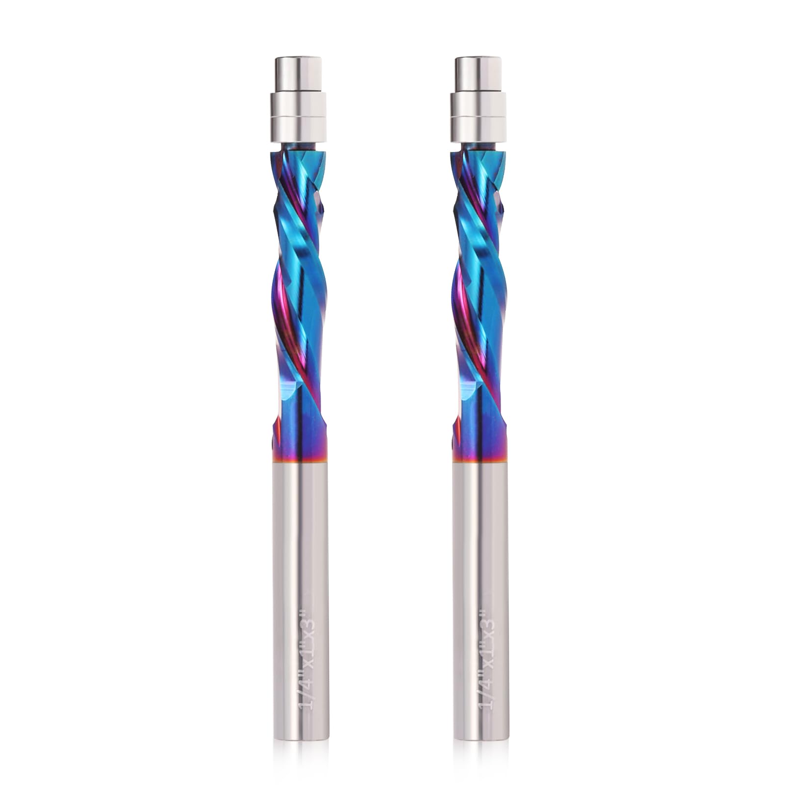 Trvoxviq 2 Pack Flush Trim Router Bit