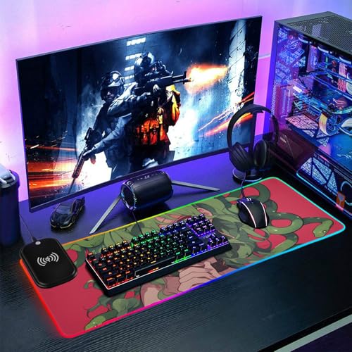 Tapis de souris de jeu Medusa Wirel Charging tapis de souris grand format