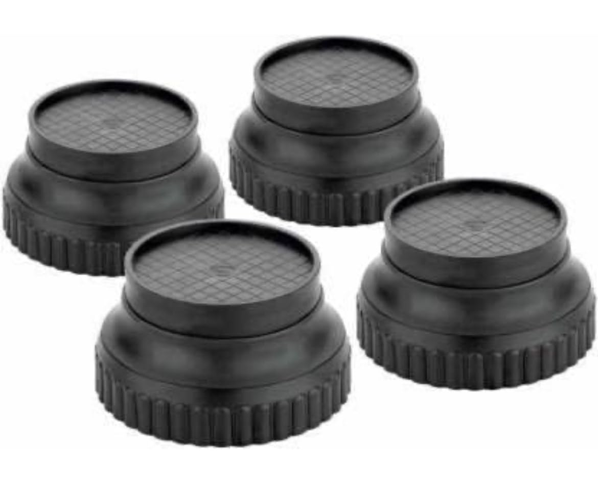 KABFLEX Round Plastic Legs,Foot and Stand for Almirah, Wardrobe, Refrigerator, Sofa, Sleeping Bed, Dinning Table and Dressing Table Black (Multi-Purpose 4 Pieces)-image-48