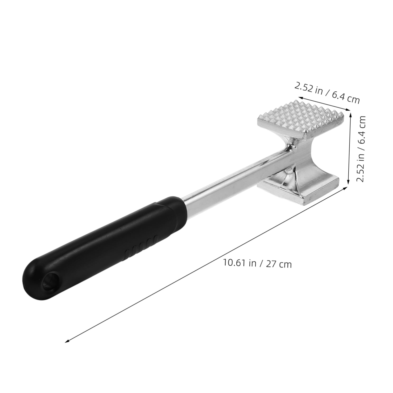 CONGARTENO 1 PC Aluminum Alloy Meat Hammer Tenderizer Kitchen Tool for Easily Tenderizing Steak Chicken and Pork with Ergonomic Handle for Home and Restaurant Use