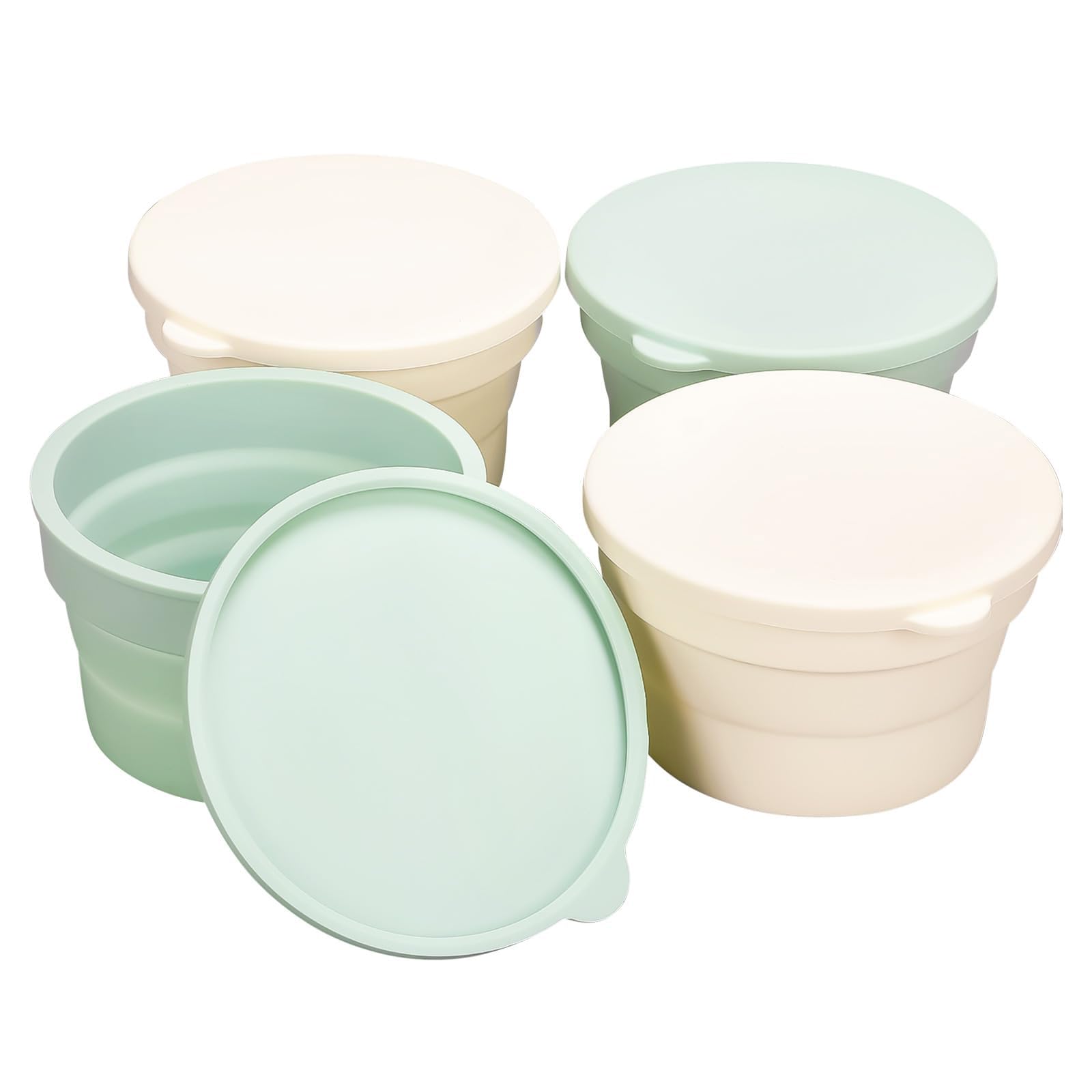 NEWFT Reusable Silicone Round Bread Baking Mold Dishwasher Safe Pizza Dough Proofing Container For Homemades Pastries Cakes