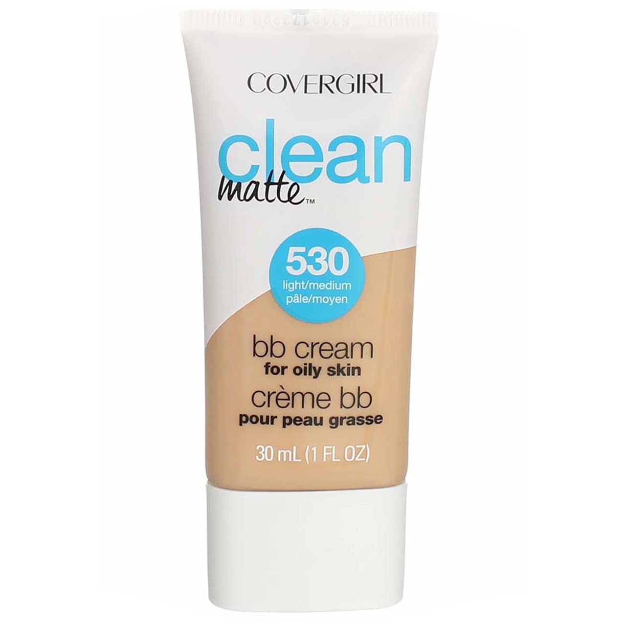 COVERGIRL Clean Matte BB Cream For Oily Skin, Light/Medium 530, (Packaging May Vary) WaterBased
