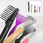 Comb and Brush Cleaner Tool Set, 5-Piece Comb Cleaner Set - Hair Brush Cleaner Rake, Comb Cleaning Brush, Maintenance Hair Comb for Home and Salon Use Removing Hair Dust - Image 4