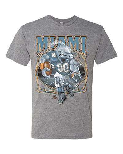 Miami Fans | MIA Fantasy Football | Mens Sports Premium Tri Blend T-Shirt, Premium Heather, X-Large