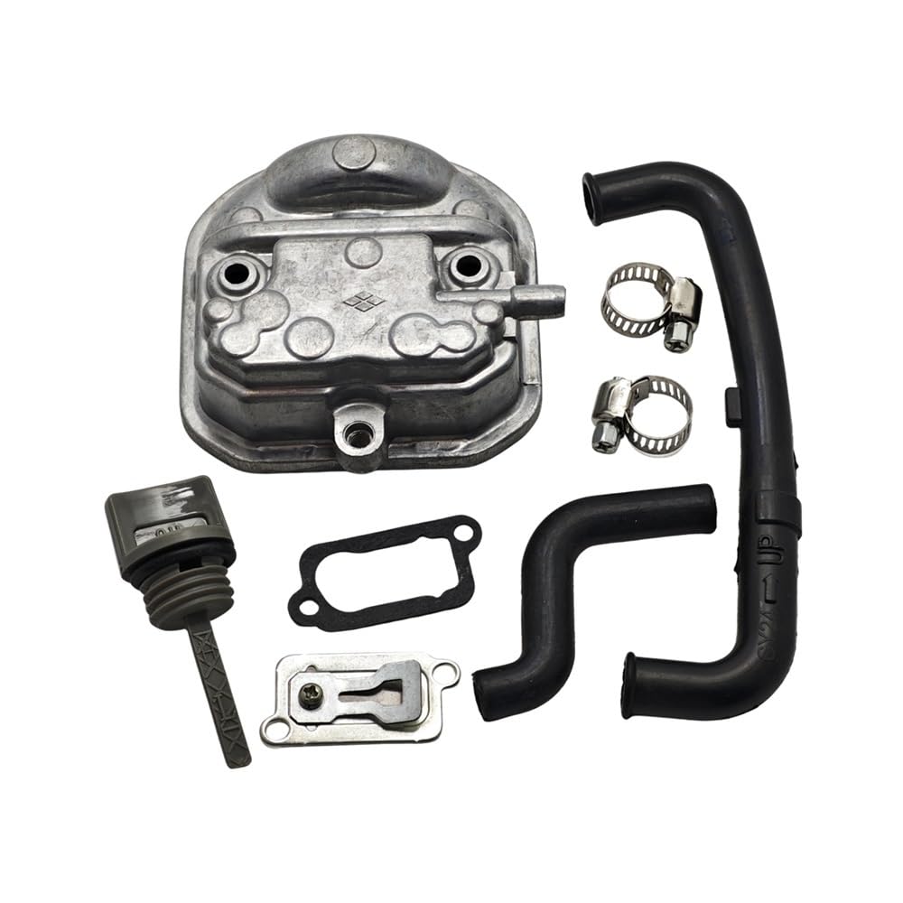 Kit de Juntas de Salida de Manguera de ventilación, Varilla de Nivel de Aceite, Tapa de Culata, Apto for Motor de cortacésped GX35 GX 35, repuestos y Herramientas