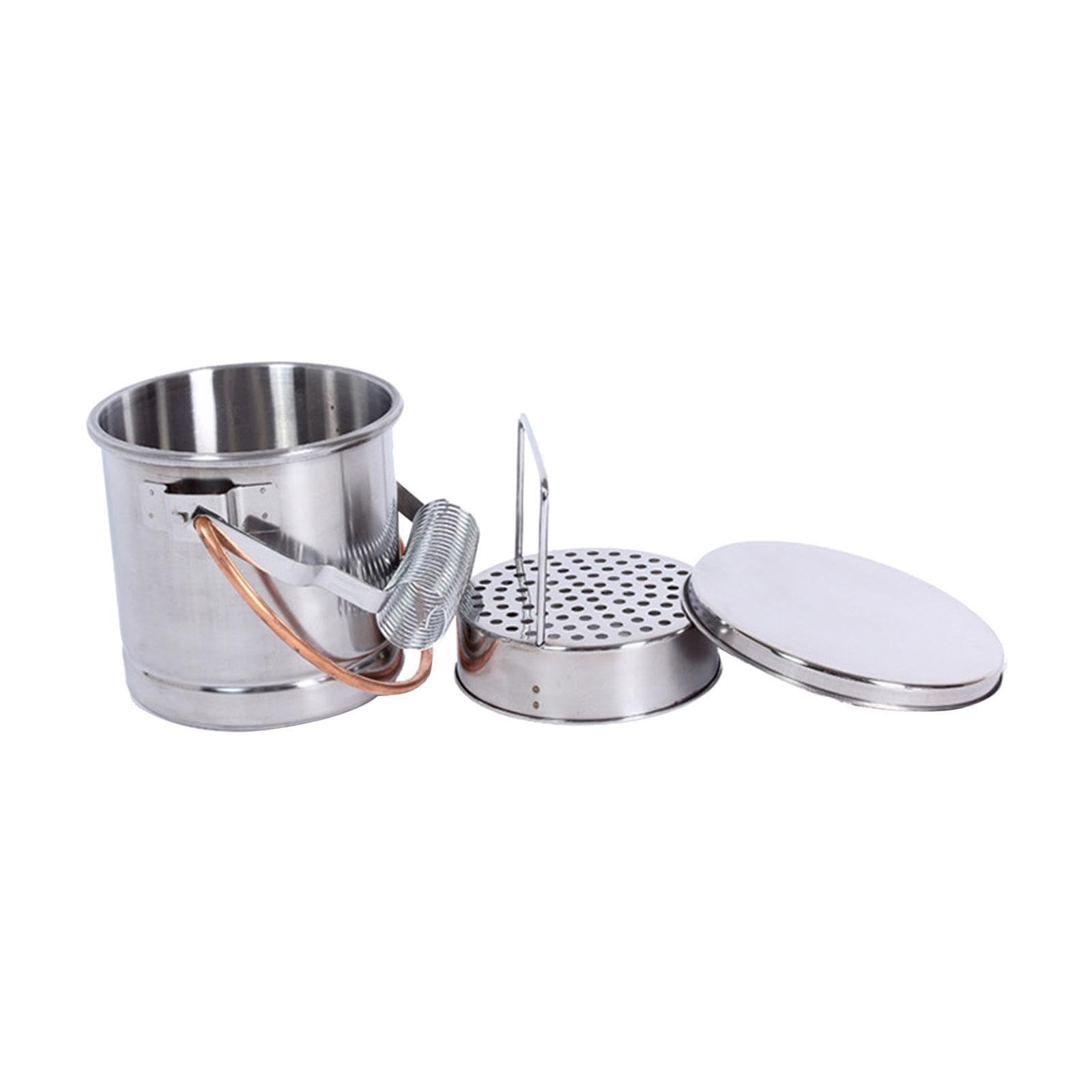 Cubeta compacta para limpieza de pinceles con estructura de acero inoxidable que ofrece un eficiente de pinceles y con filtro extraíble. Herramientas