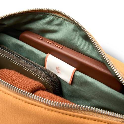 Image of Bellroy Classic Sling (everyday 5 liter minimalist crossbody bag with internal organization, adjustable crossbody strap, and auto-compression system) - Butterscotch