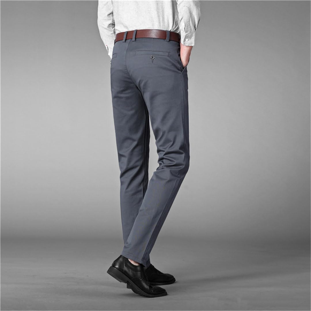 Vogrtcc Pantaloni da Abito da Uomo da Uomo Pantaloni da Ufficio Dritti Taglie Forti