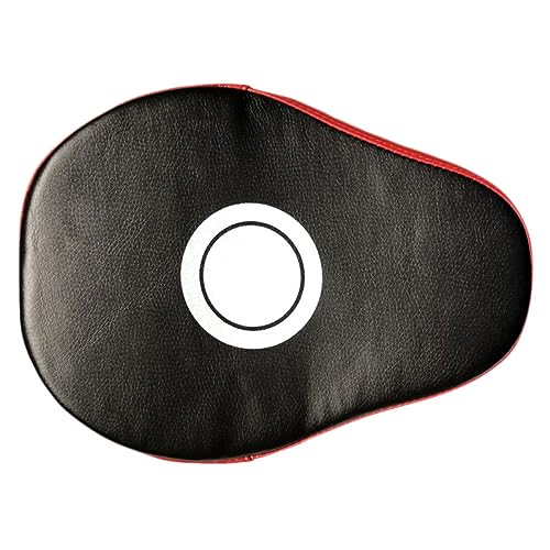 GOOHOCHY Boxing Mitts Focus Punch Pads Gloves Five Tightness Durable PU Material Breathable Palm for Martial Arts Training Red Black