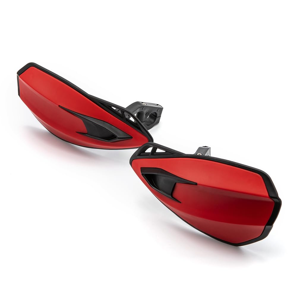 Protector de Mano para Moto de 7/8 Pulgadas, 22 mm, Protector de Manillar para Motocicleta Motocross Scooter Resistente al Viento Equipo de protección (Rojo)
